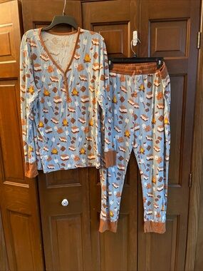 Little Sleepies S’mores Campfire Women’s 3XL Long Sleeve Pajama Set Pants